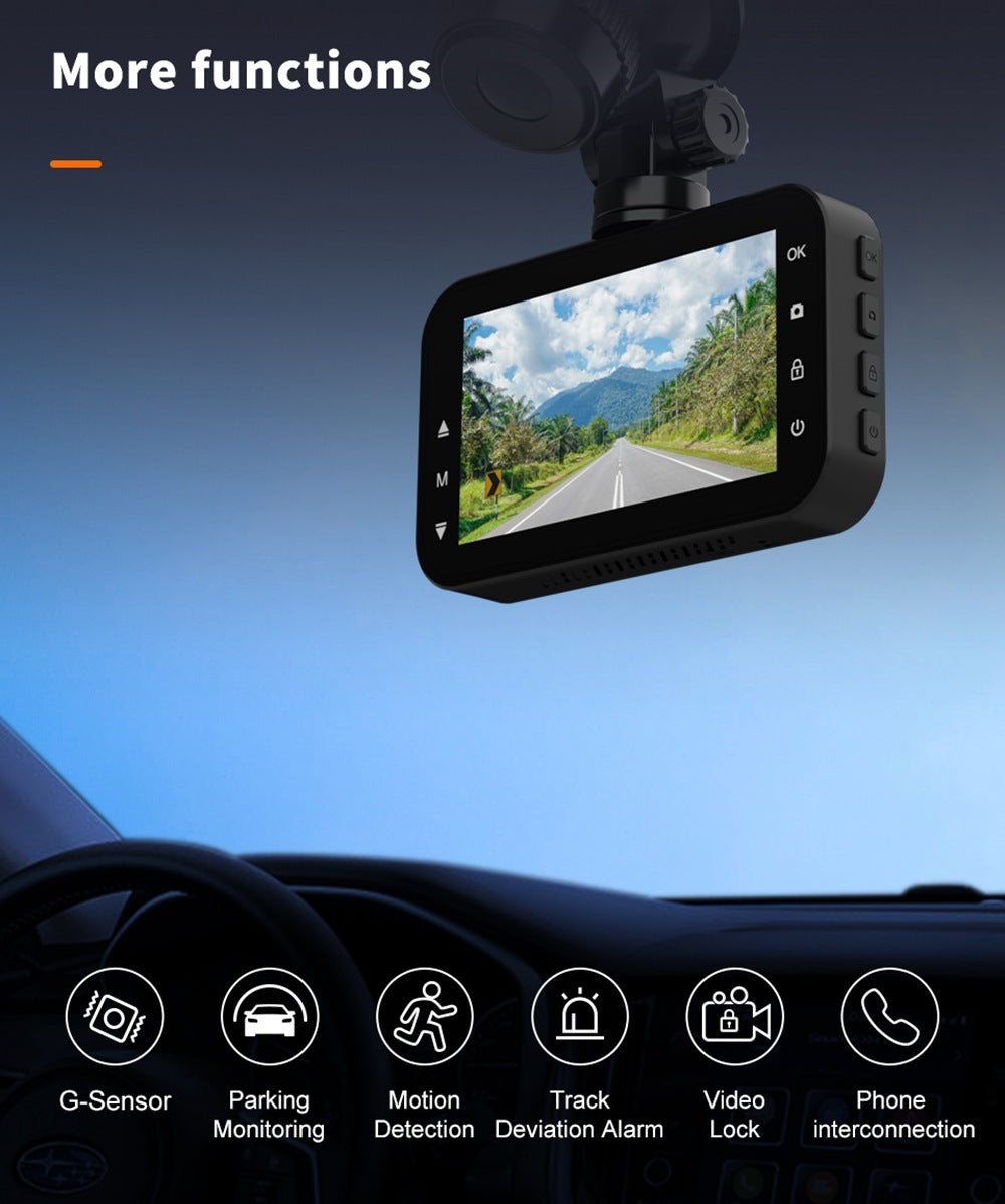 Flag Village Auto Tools Dash Cam Front And Rear Car Camera Dual Dashcam 1080P FHD