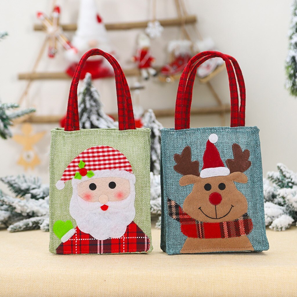 Flag Village Christmas felt cloth gift box non-woven bag