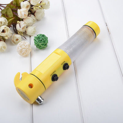 Flag Village Auto Tools Car Auto LED Torch Flashlight Emergency Safety Hammer Belt Cutter Escape Tools