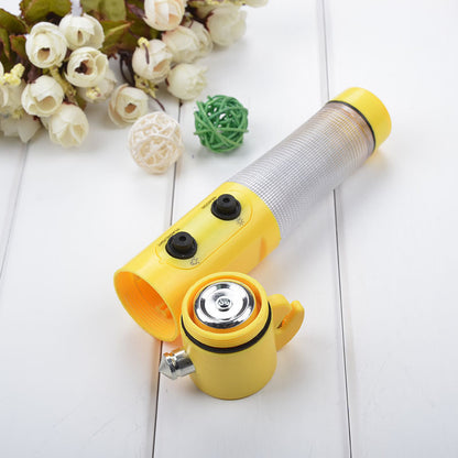 Flag Village Auto Tools Car Auto LED Torch Flashlight Emergency Safety Hammer Belt Cutter Escape Tools
