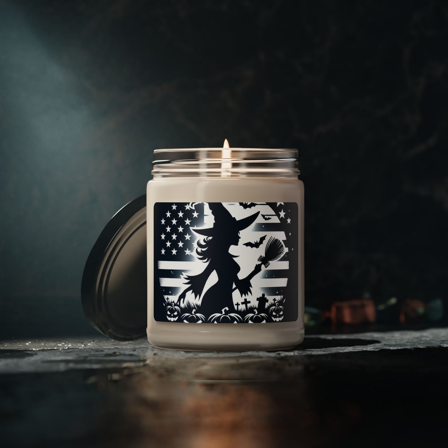 Flag Village Halloween Pretty Witch Scented Soy Candle, 9oz HW0042