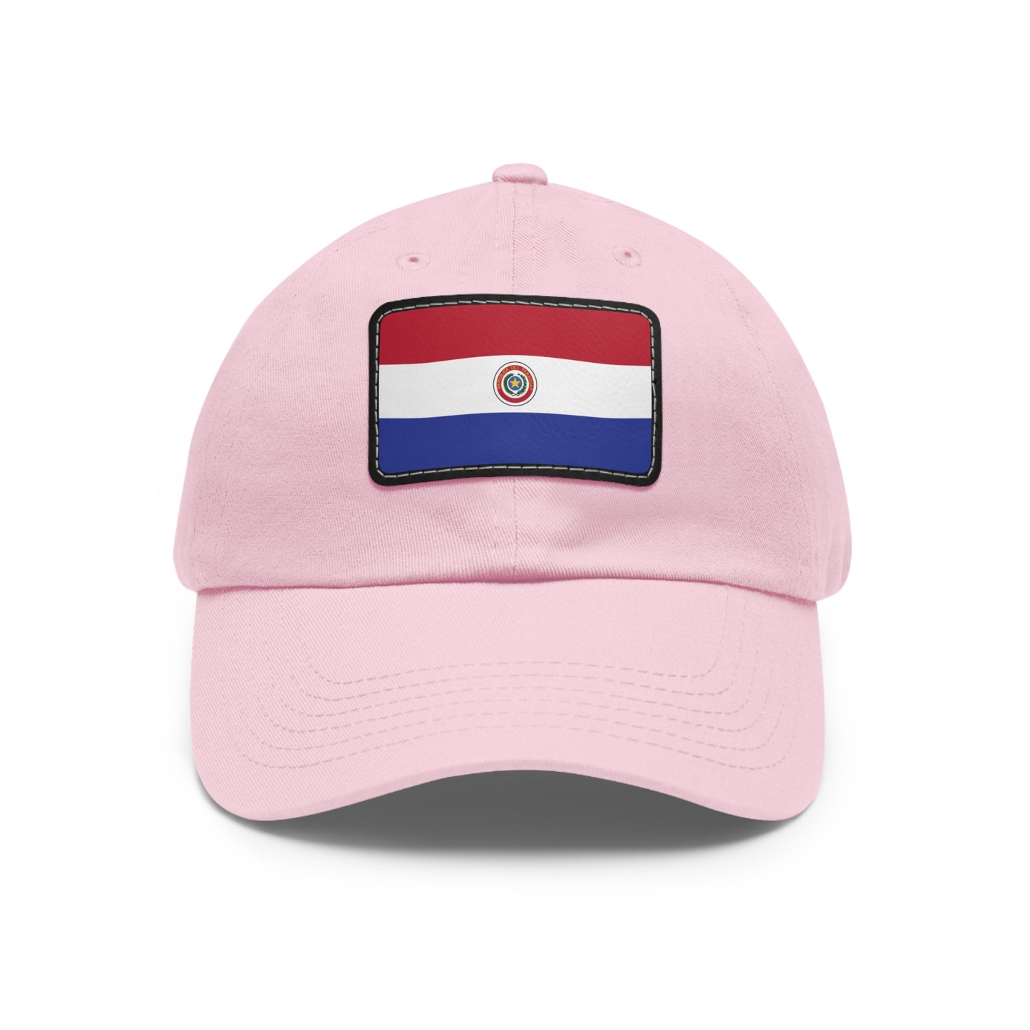 Flag Village Paraguay Flag Hat Cap with Leather Patch
