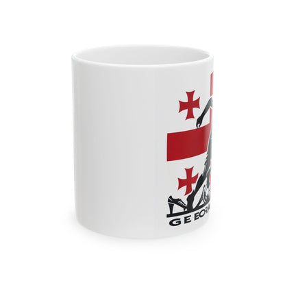 Flag Village Georgia Sporting Flag Ceramic Coffee Mug 11oz GEO0007