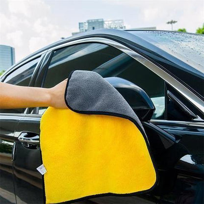 Flag Village Auto Tools Two-color Couble-sided Car Dual-use Cleaning Car Wash Towel