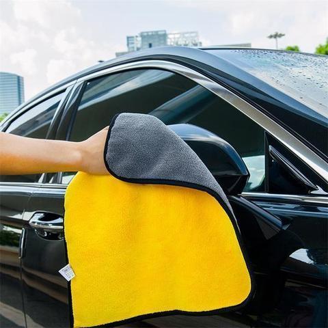 Flag Village Auto Tools Two-color Couble-sided Car Dual-use Cleaning Car Wash Towel