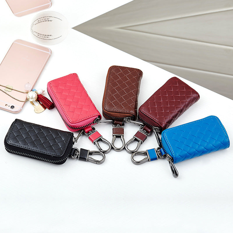 Flag Village Auto Tools Car key case leather key case men's woven