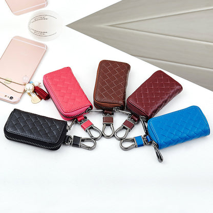 Flag Village Auto Tools Car key case leather key case men's woven