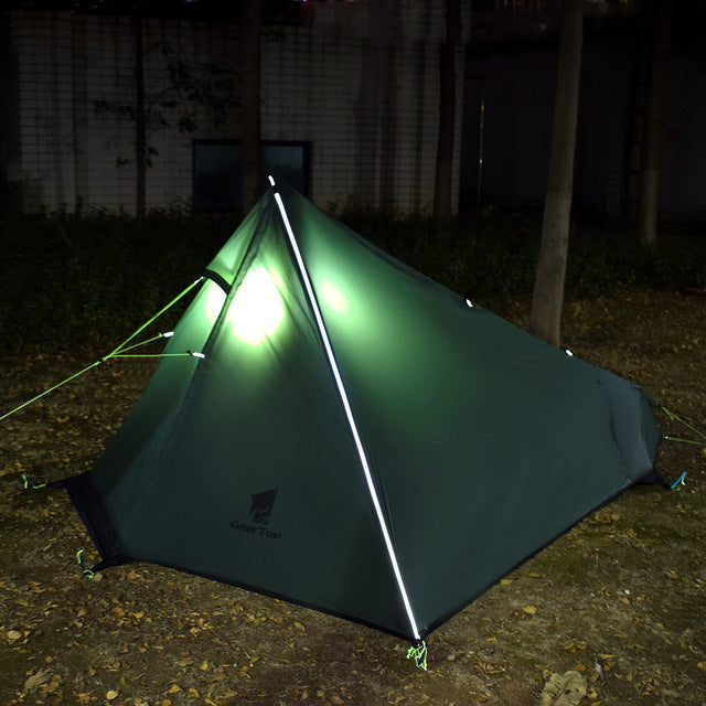 Flag Village Single Poleless Tent Full Set Right Opening Picnic Camping Tent