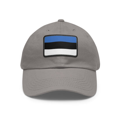 Flag Village Estonia Flag Hat Cap with Leather Patch
