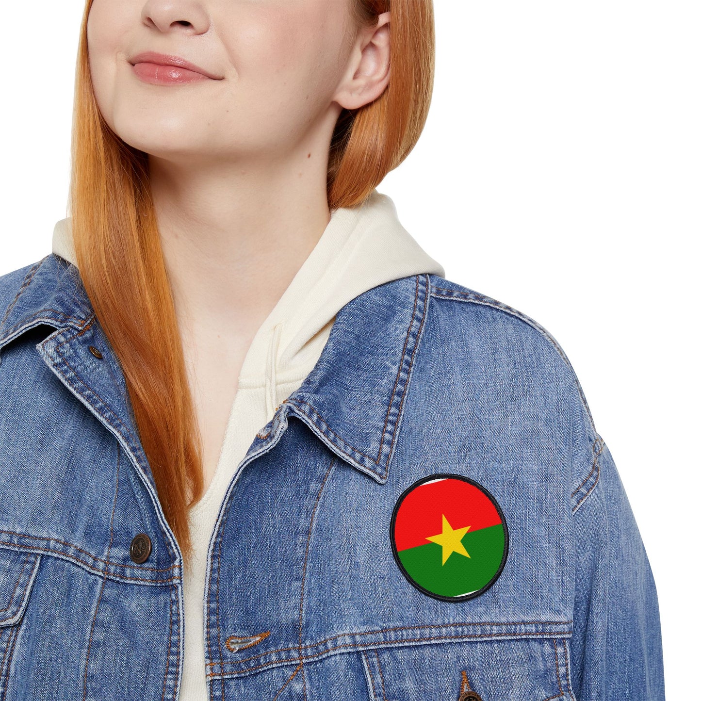 Flag Village Burkina Faso Flag Embroidery Iron-On Patches