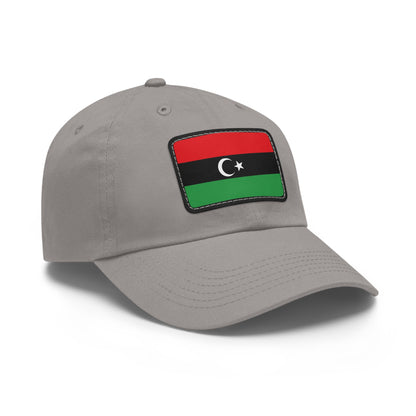 Flag Village Libya Flag Hat Cap with Leather Patch