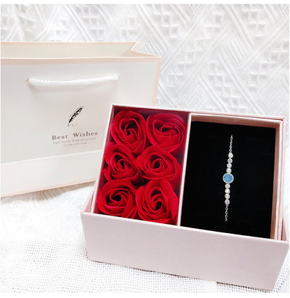 Flag Village Rose Gift Box Necklace Jewelry Box