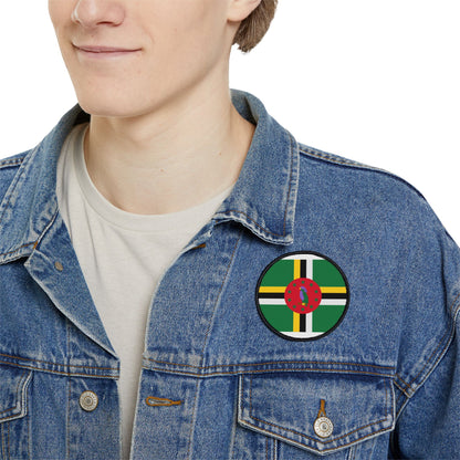 Flag Village Dominica Flag Embroidery Iron-On Patches