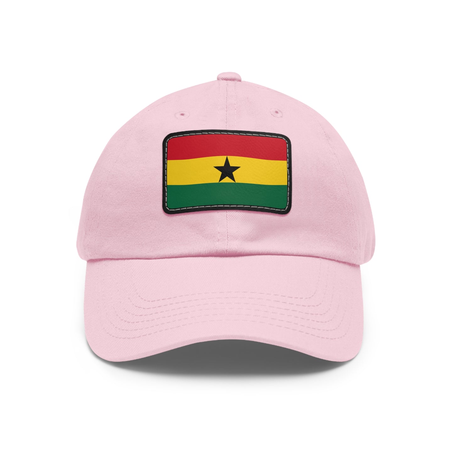 Flag Village Ghana Flag Hat Cap with Leather Patch