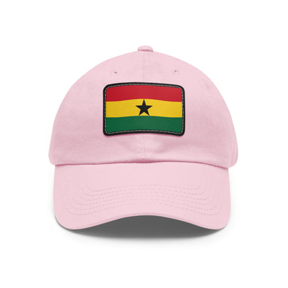 Flag Village Ghana Flag Hat Cap with Leather Patch