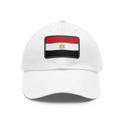 Flag Village Egypt Flag Hat Cap with Leather Patch