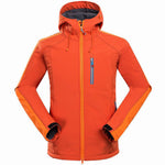 Flag Village New foreign trade men outdoor mountaineering camping leisure sports clothing anti wind compound jacket soft shell jacket