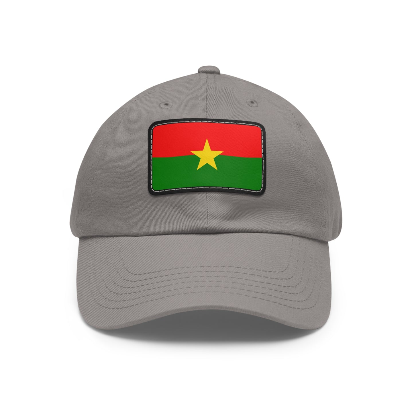 Flag Village Burkina Faso Flag Hat Cap with Leather Patch