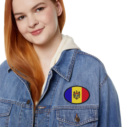 Flag Village Moldova Flag Embroidery Iron-On Patches