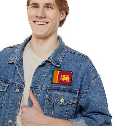 Flag Village Sri Lanka Flag Embroidery Iron-On Patches