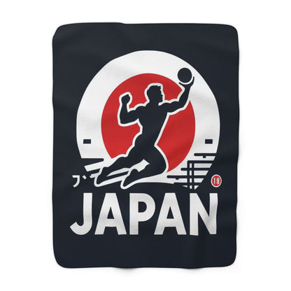 Flag Village Japan Sporting Flag Sherpa Fleece Blanket JPN0009