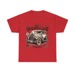 Flag Village USA Vintage Car Flag T-SHIRT Heavy Cotton Tee USA0017
