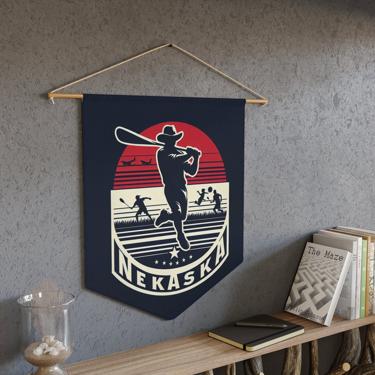 Flag Village Nebraska State Flag Pennant Sporting Home Wall decoration NE0001