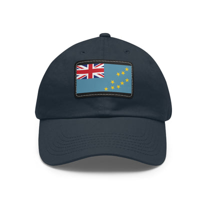 Flag Village Tuvalu Flag Hat Cap with Leather Patch
