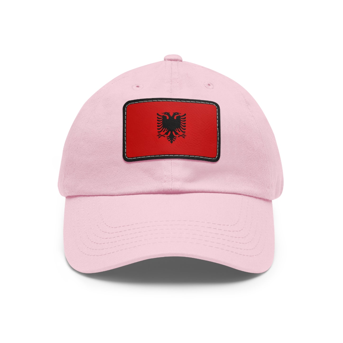 Flag Village Albania Flag Hat Cap with Leather Patch