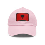 Flag Village Albania Flag Hat Cap with Leather Patch