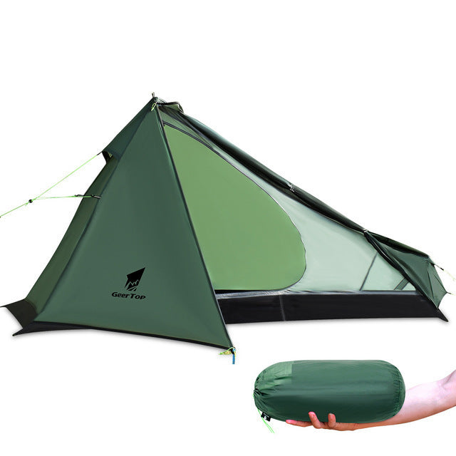 Flag Village Single Poleless Tent Full Set Right Opening Picnic Camping Tent