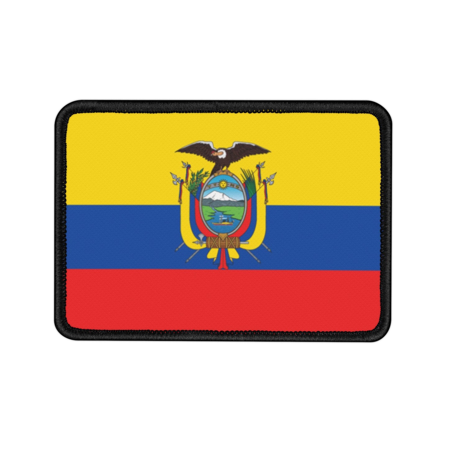 Flag Village Ecuador Flag Embroidery Iron-On Patches