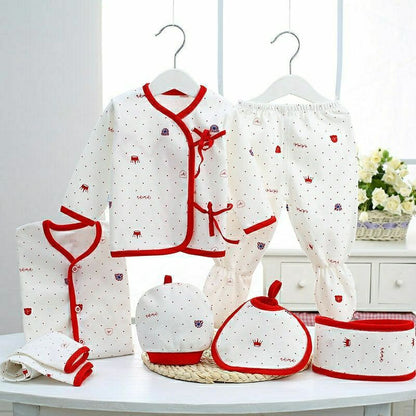 Flag Village Pure Cotton Baby Clothes Spring And Autumn Summer Children Gift Box Set
