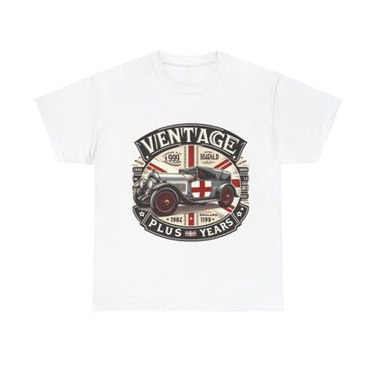 Flag Village UK Vintage Car Flag T-SHIRT Heavy Cotton Tee UK0005