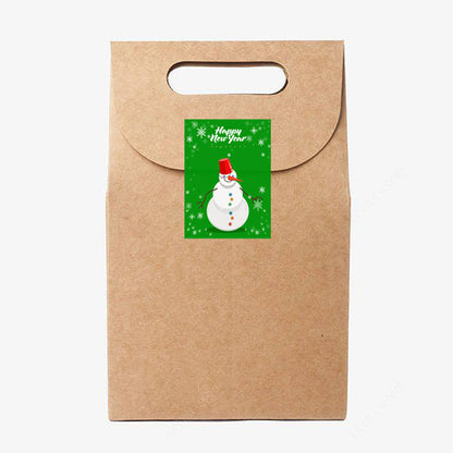 Flag Village 500 Stickers Roll Christmas Holiday Decoration Gifts