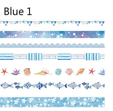 Flag Village Gift box tape set Luyu series DIY daily material stickers