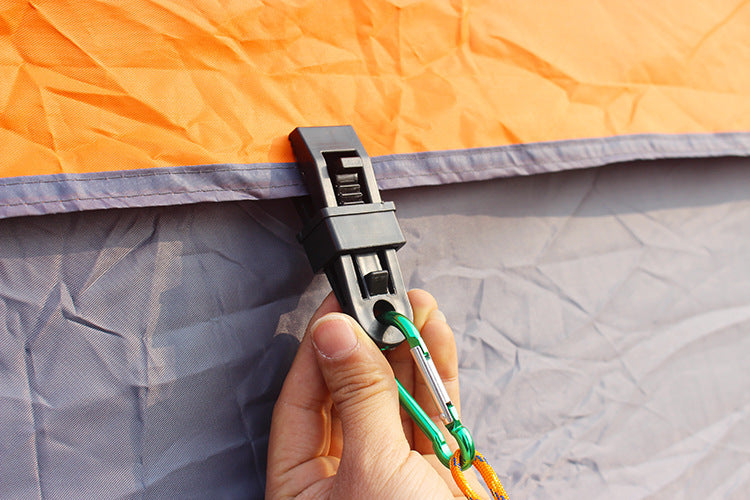 Flag Village Tent tent, wind rope fixing clip, outdoor camping plastic clip sunshade shed, tent tent accessories
