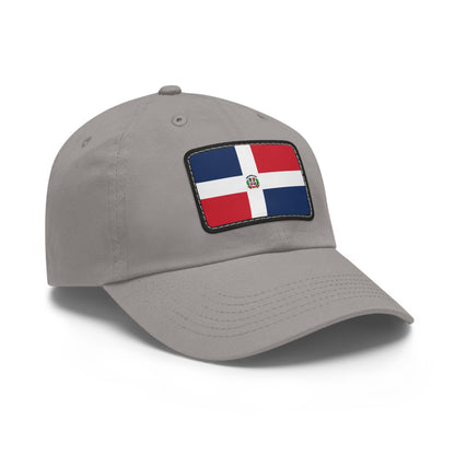 Flag Village Dominican Republic Flag Hat Cap with Leather Patch