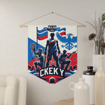 Flag Village Czech Flag Pennant Sporting Home Wall decoration CZE0001