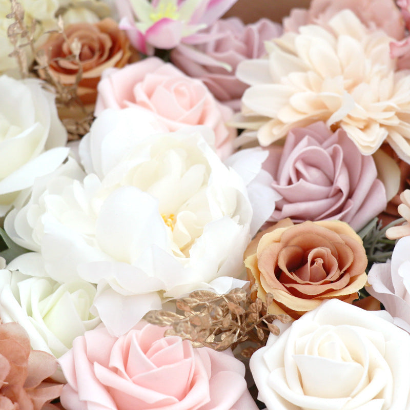 Flag Village Flower Box Wedding Birthday Party Gift Wedding Bridesmaid Bridal Bouquet