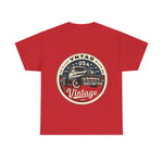 Flag Village USA Vintage Car Flag T-SHIRT Heavy Cotton Tee USA0013