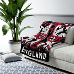 Flag Village ENGLAND Sporting Flag Sherpa Fleece Blanket GBR0005