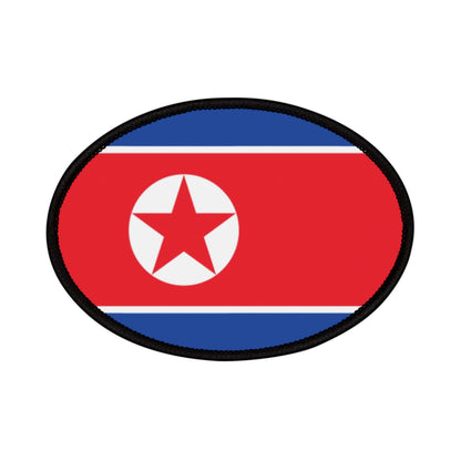 Flag Village North Korea Flag Embroidery Iron-On Patches