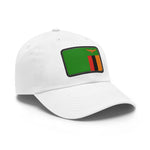 Flag Village Zambia Flag Hat Cap with Leather Patch