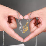 Flag Village Pendant Love Necklace Set Lover Valentine Gifts Stainless Steel Chain Necklace