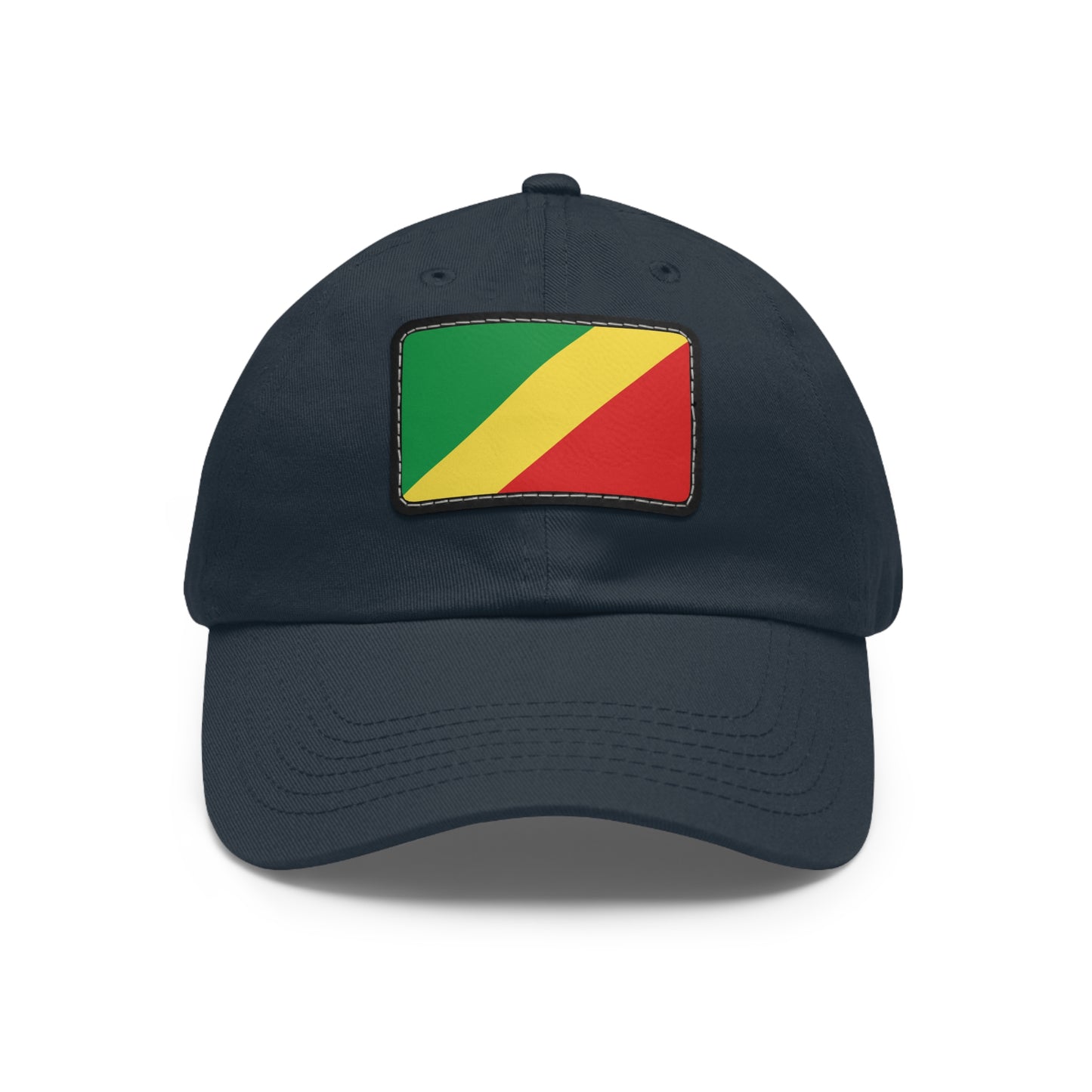 Flag Village Congo Flag Hat Cap with Leather Patch