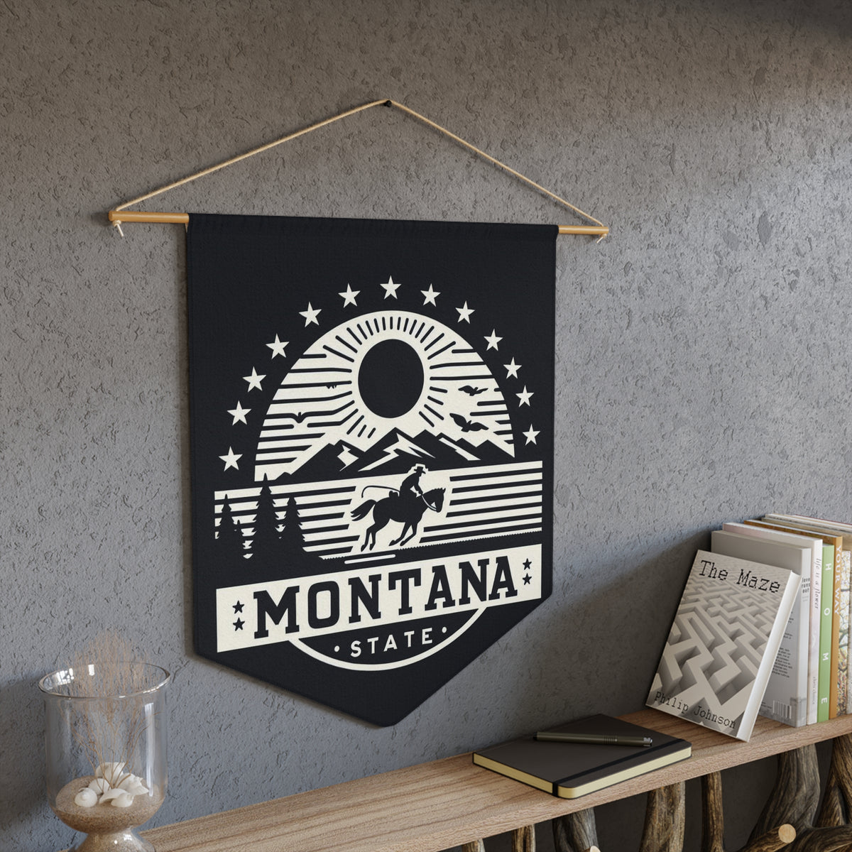 Flag Village Montana State Flag Pennant Sporting Home Wall decoration MT0001