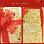 Flag Village Christmas wrought iron gift box three-piece set