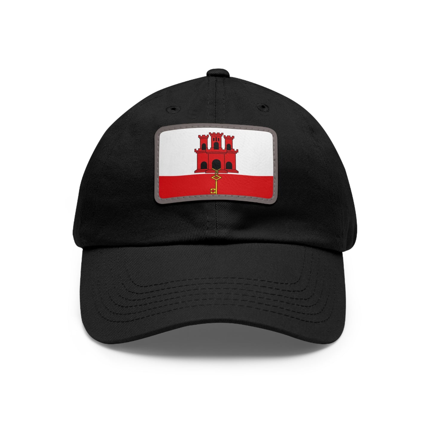 Flag Village Gibraltar Flag Hat Cap with Leather Patch