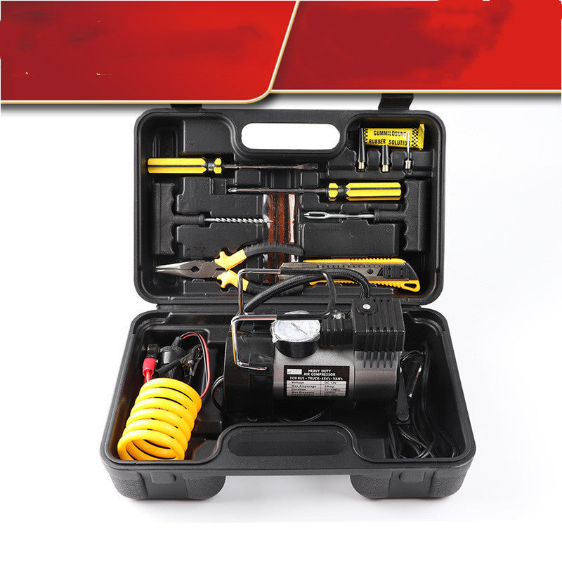 Flag Village Auto Tools Multifunctional Tire Electric Car Tire Repair kit Tool Box